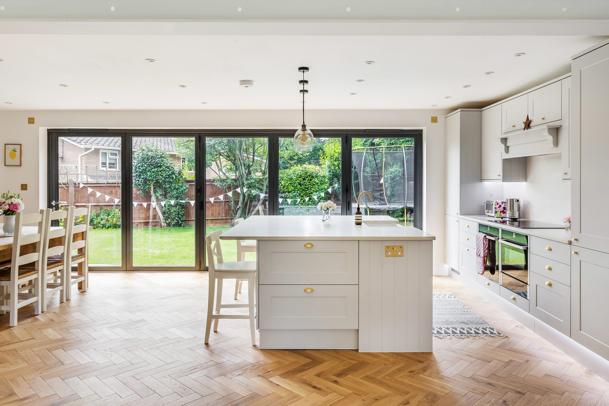 kitchen diner of remodelled 5 bedroom modern executive home