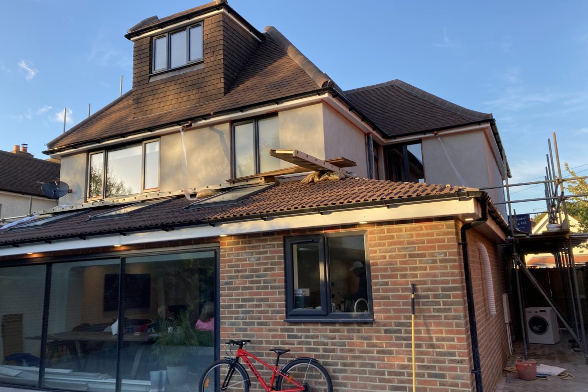 rear of lovely 1930s remodelled and extended property