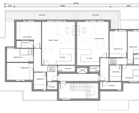 Second floor proposed