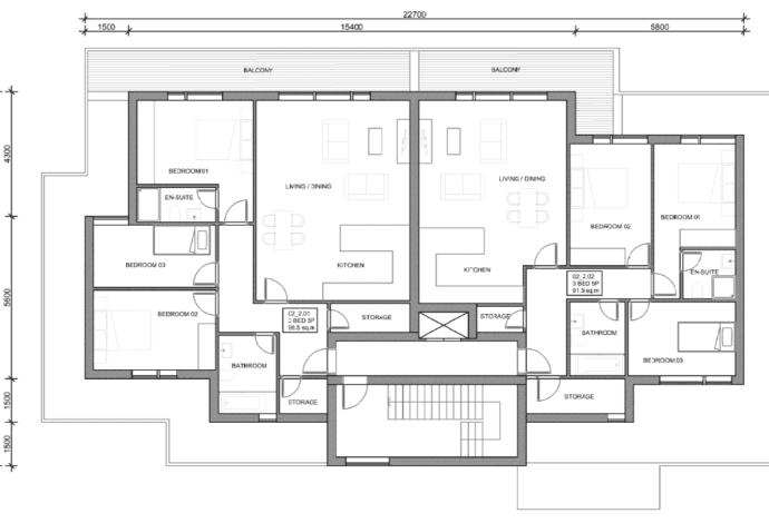 Second floor proposed