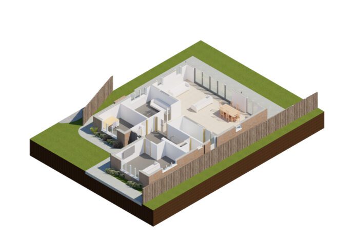 Proposed 3D Ground Floor Render