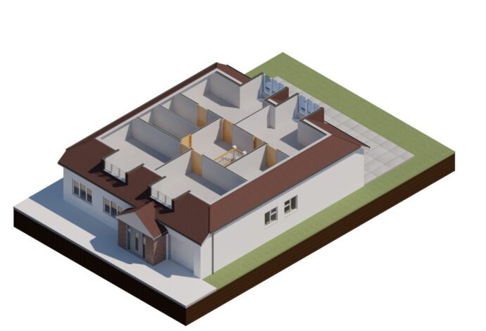 Existing 3D First Floor Plan