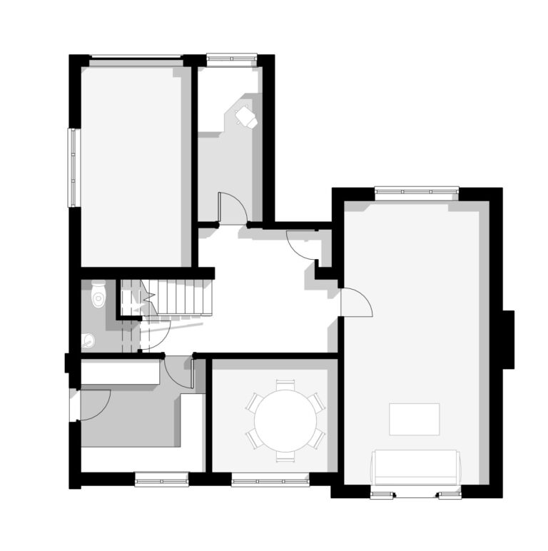 2 storey extension and re-modelling Existing Ground Floor