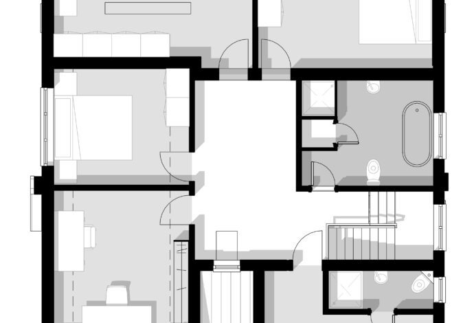 2 storey extension and re-modelling Proposed First Floor