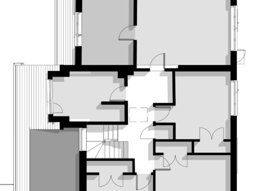 Re-modelling a large detached 1950s - Existing First Floor plan