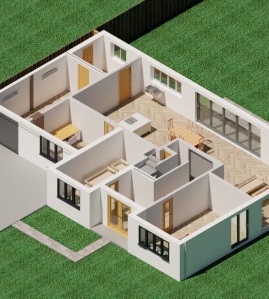 Re-modelling a large detached 1950s - Proposed Ground floor