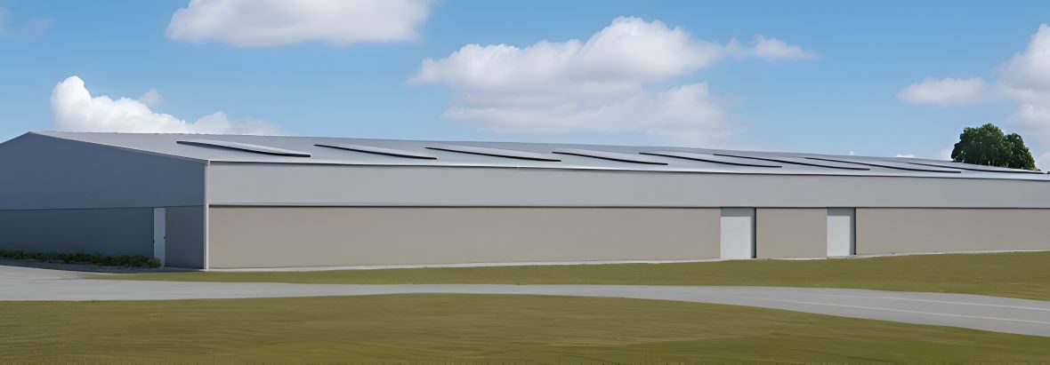 New build industrial unit for car storage