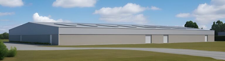 New build industrial unit for car storage