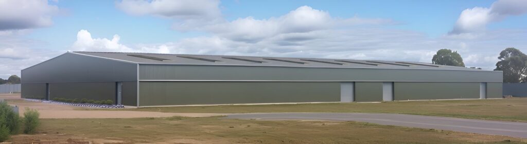 New build industrial unit for car storage