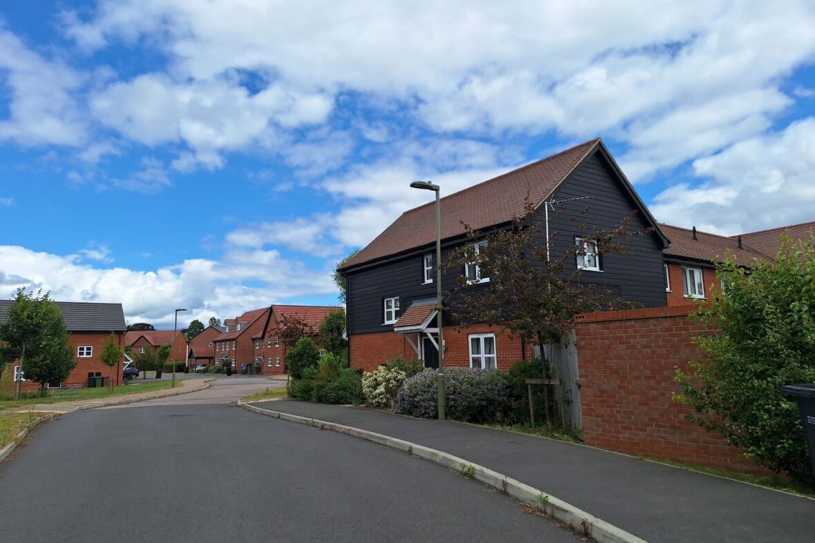 16 unit new build scheme including social housing view