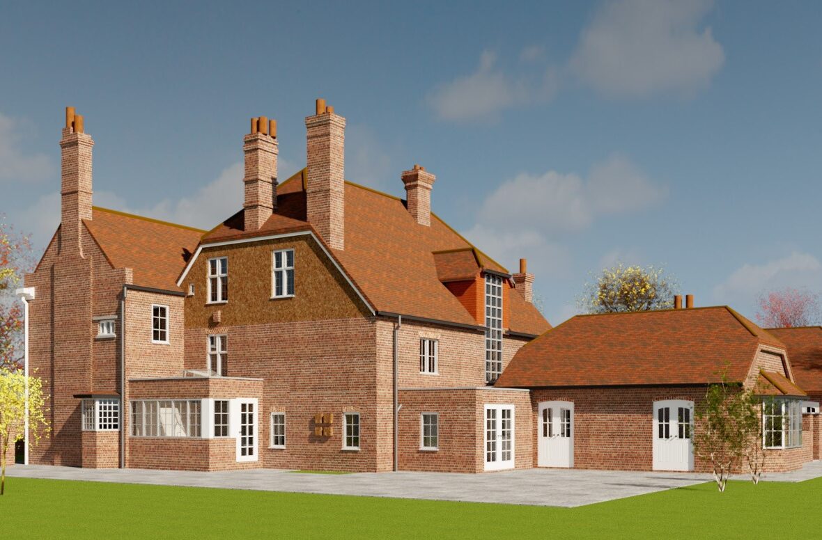 Proposed View of modifications to Manor house