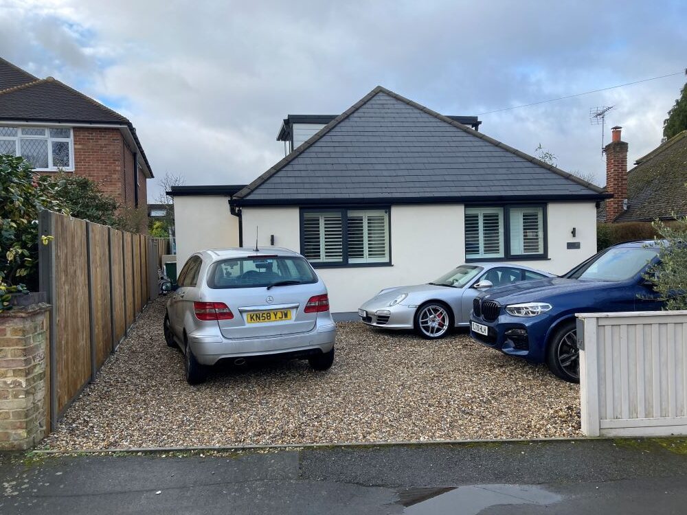 Convert a dormer bungalow into a stunning part zinc clad executive home - outside before