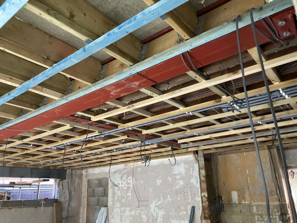 Building construction in progress
