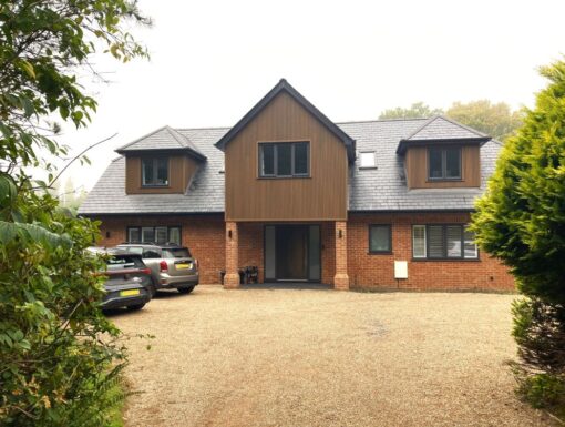 Re-modelling and extension of 1960s property - front