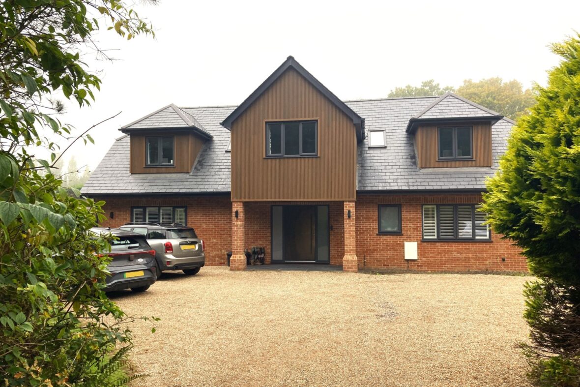 Re-modelling and extension of 1960s property - front