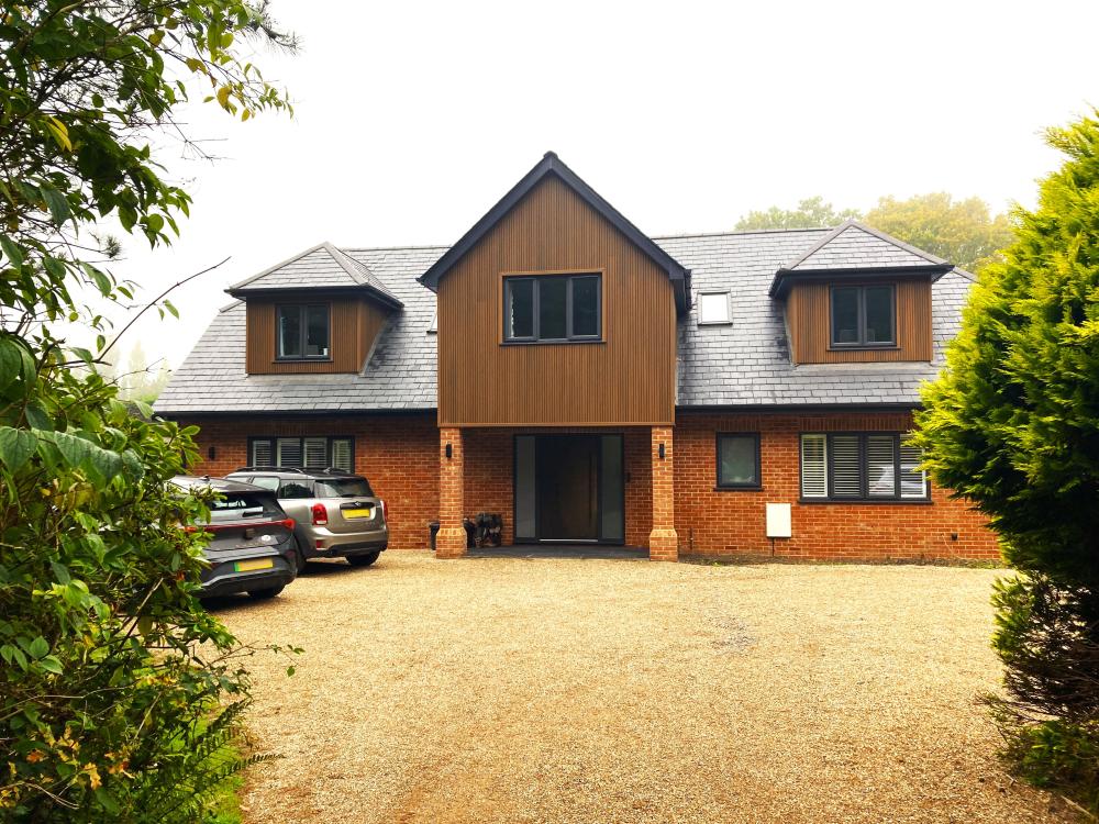 Self-build detached chalet house