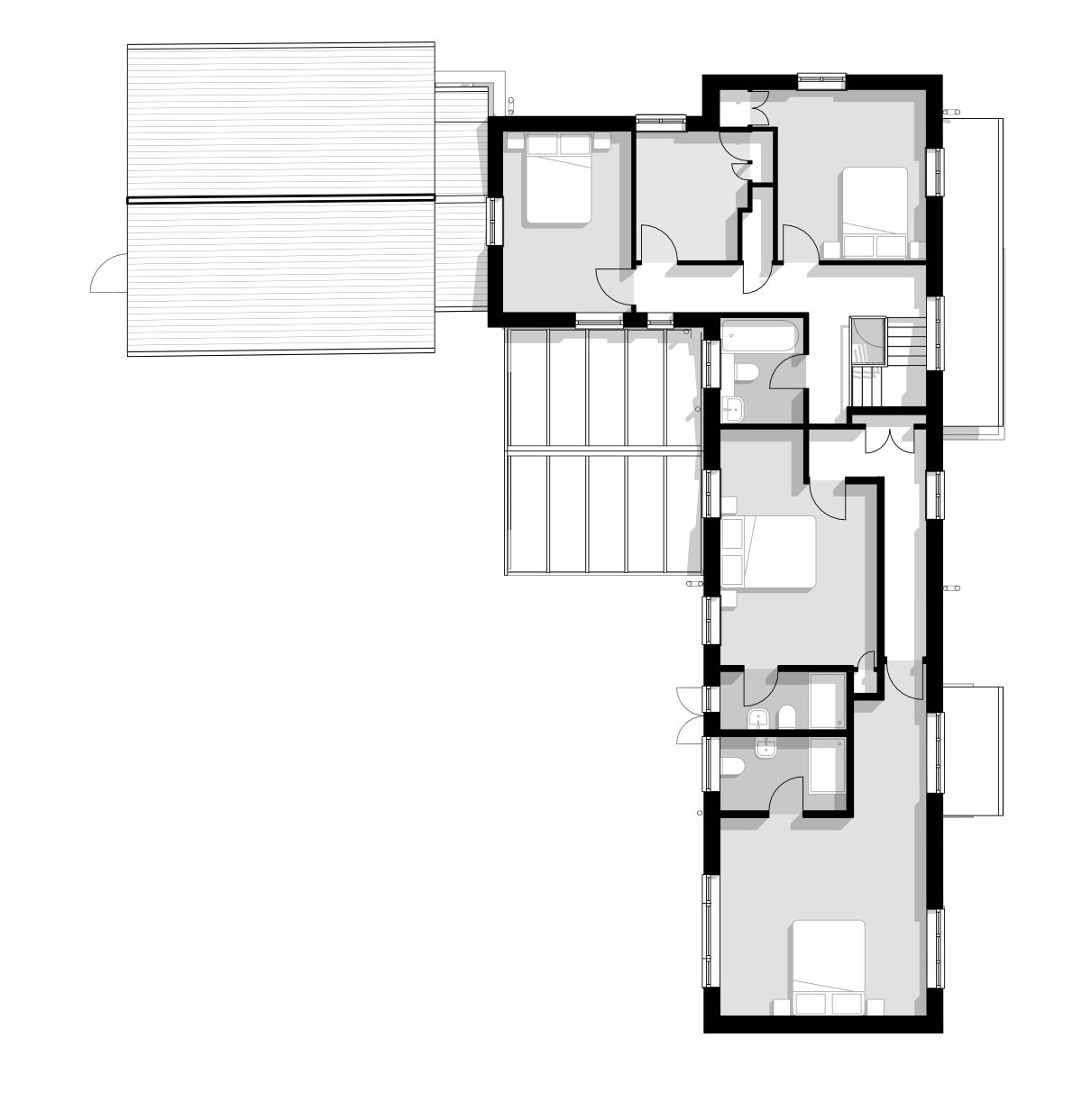 Remodel and Extension of 5 Bedroom Home - existing plans