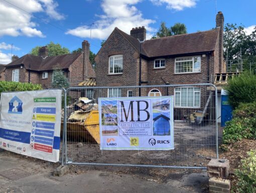 Period 1950s detached house extended to 4 bedrooms in progess