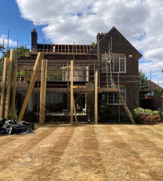 Period 1950s detached house extended to 4 bedrooms in progress